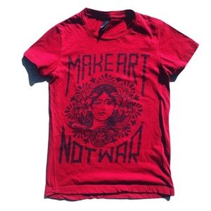 OBEY Make Art Not War T-Shirt Small